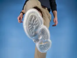 FormStep: Fuß mit transparenter Einlage, Sohle von unten