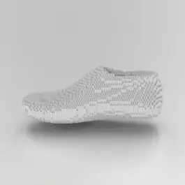 Grasshopper-Formstudie: Schuh mit Kartonstruktur 